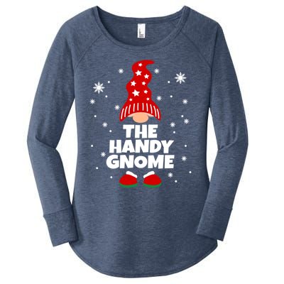 Funny Handy Gnome Family Matching Christmas Gift Women's Perfect Tri Tunic Long Sleeve Shirt