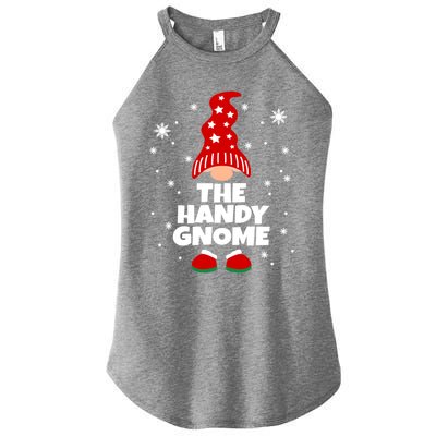 Funny Handy Gnome Family Matching Christmas Gift Women's Perfect Tri Rocker Tank