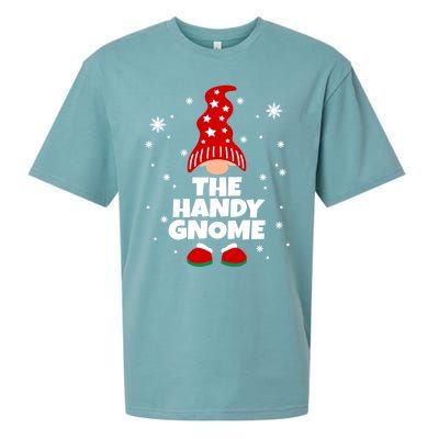 Funny Handy Gnome Family Matching Christmas Gift Sueded Cloud Jersey T-Shirt