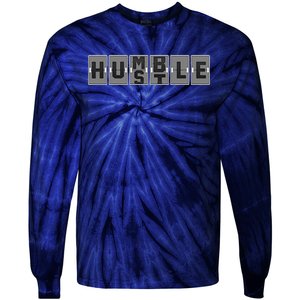 Funny Hustle Gifts Cool Humble Odometer Tie-Dye Long Sleeve Shirt