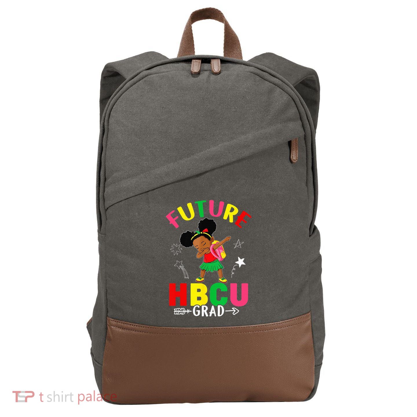 Future HBCU Grad Graduation HBCU Future College Student Cotton Canvas Backpack