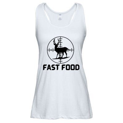 Funny Hunter Gift Deer Hunting Funny Hunter Fast Food Gift 😭🙄🥴 Funny Gift Ladies Essential Flowy Tank