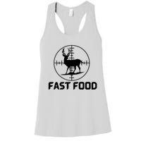 Funny Hunter Gift Deer Hunting Funny Hunter Fast Food Gift 😭🙄🥴 Funny Gift Women's Racerback Tank