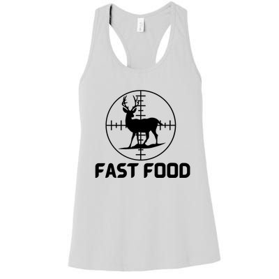 Funny Hunter Gift Deer Hunting Funny Hunter Fast Food Gift 😭🙄🥴 Funny Gift Women's Racerback Tank