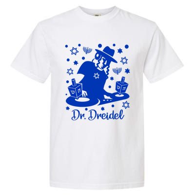 Funny Hanukkah Gift Dr Dreidel Chanukah Graphic Holiday Gift Garment-Dyed Heavyweight T-Shirt