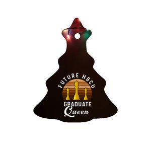 Future HBCU Grad History Black College Queen Melanin Ceramic Tree Ornament