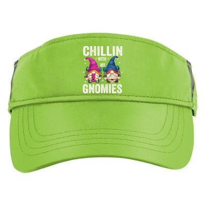 Funny Hiking Gnomes For Camper Chillin With My Gnomies Gift Adult Drive Performance Visor