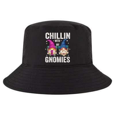 Funny Hiking Gnomes For Camper Chillin With My Gnomies Gift Cool Comfort Performance Bucket Hat