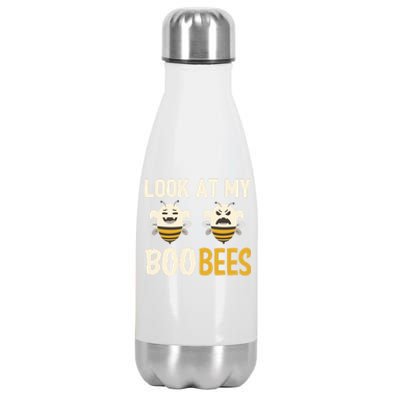 Funny Halloween Gift Look At My Boo Bees Funny Gift Stainless Steel Insulated Water Bottle