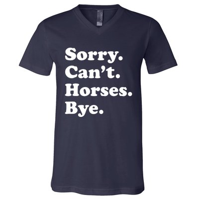 Funny Horse Gift For Men Women Boy Or Girl V-Neck T-Shirt