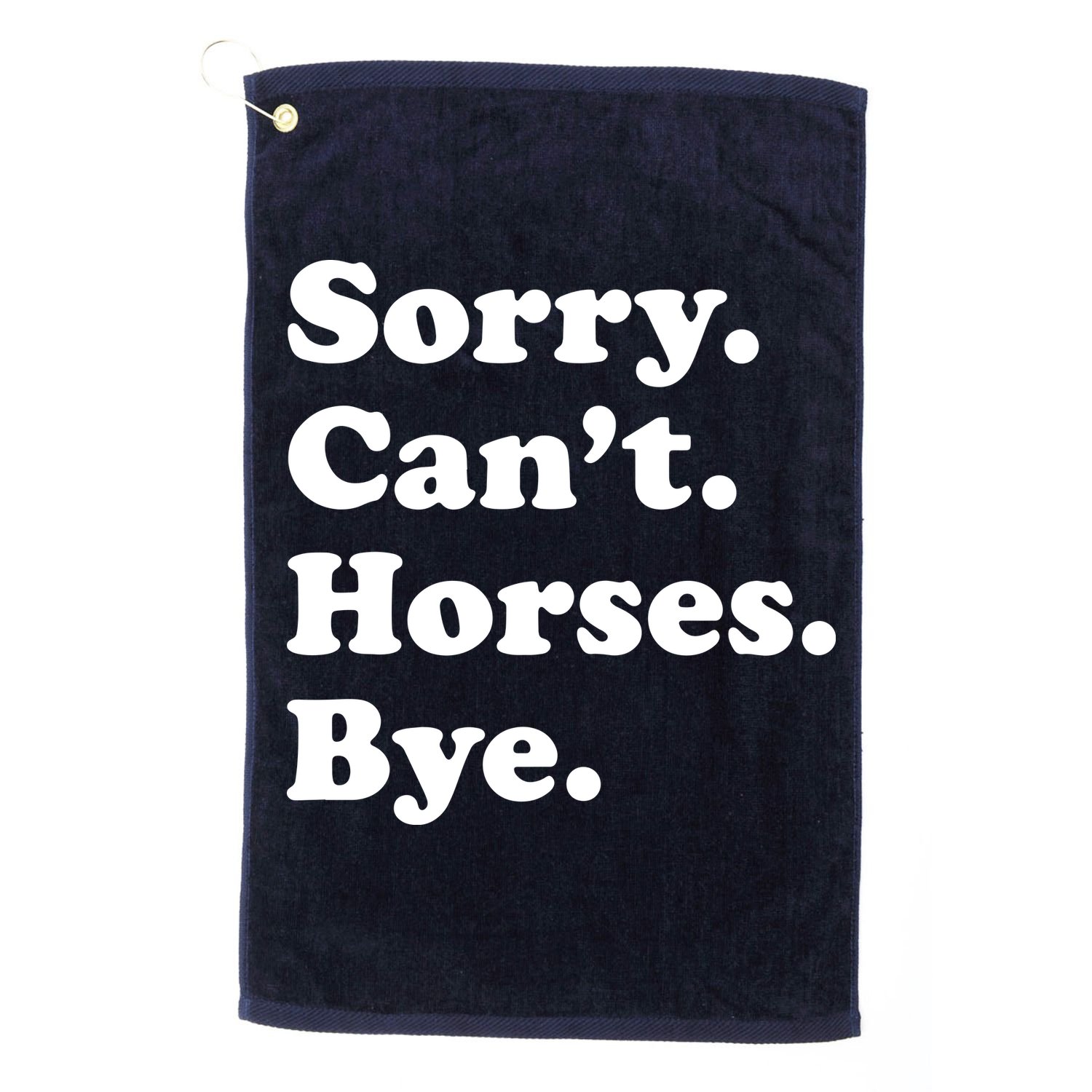 Funny Horse Gift For Men Women Boy Or Girl Golf Towel
