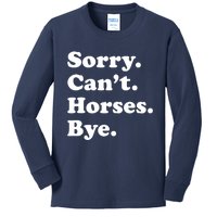 Funny Horse Gift For Men Women Boy Or Girl Kids Long Sleeve Shirt