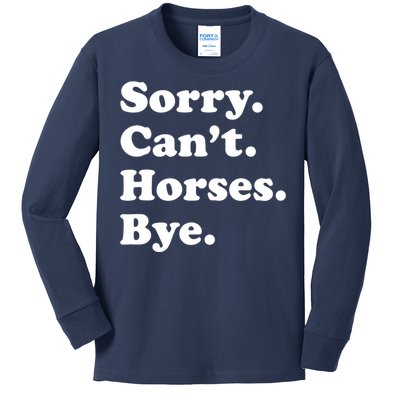 Funny Horse Gift For Men Women Boy Or Girl Kids Long Sleeve Shirt