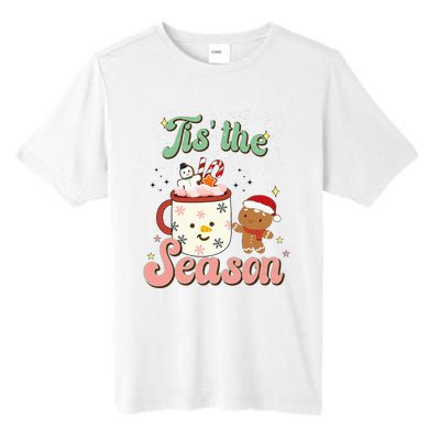 Festive Holiday Gingerbread Pajama Set Tall Fusion ChromaSoft Performance T-Shirt