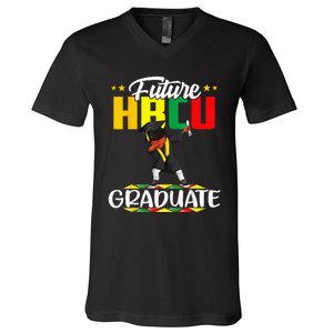 Future HBCU Graduate Afro Black College  V-Neck T-Shirt