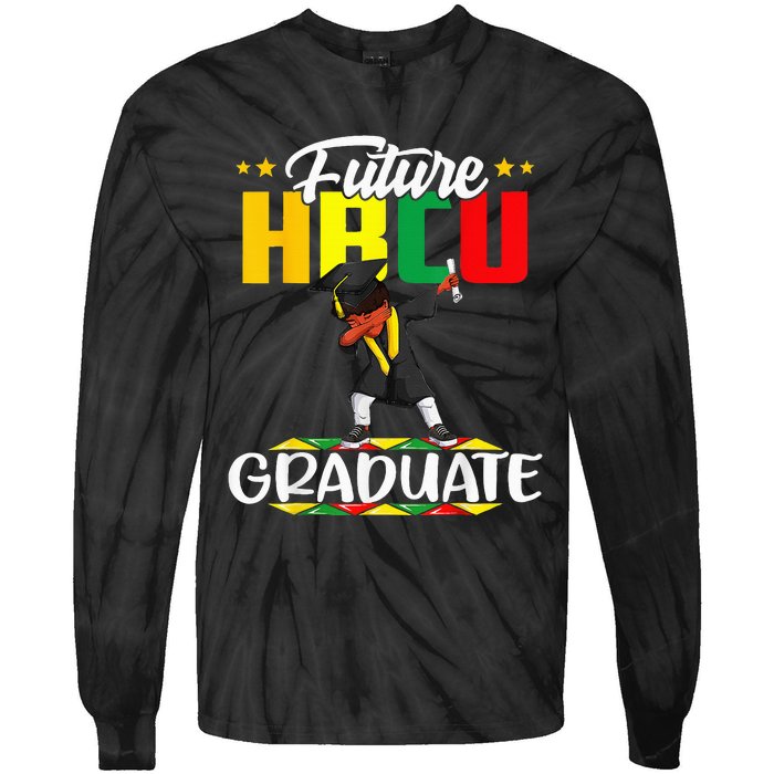 Future HBCU Graduate Afro Black College  Tie-Dye Long Sleeve Shirt