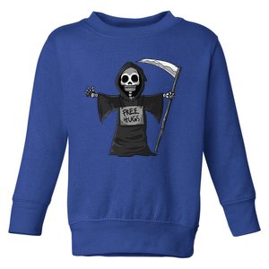 Free Hugs Grim Reaper Halloween Party Cosplay Lazy Costume Toddler Sweatshirt