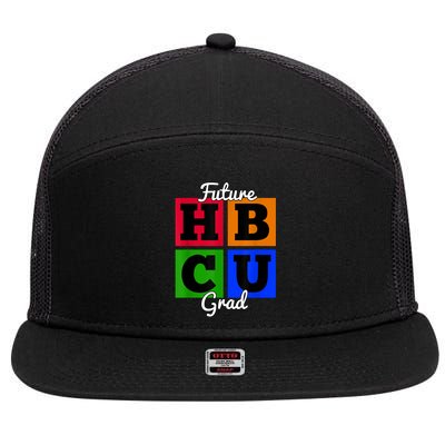 Future HBCU Grad For Kidss And Teens 7 Panel Mesh Trucker Snapback Hat