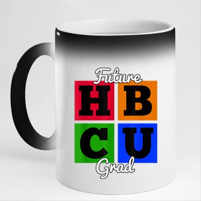 Future HBCU Grad For Kidss And Teens 11oz Black Color Changing Mug