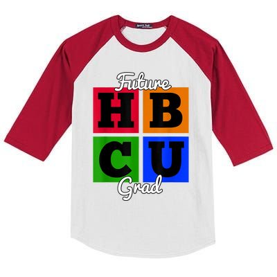 Future HBCU Grad For Kidss And Teens Kids Colorblock Raglan Jersey