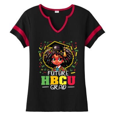 Future Hbcu Grad Black Girl Graduation Hbcu Ladies Halftime Notch Neck Tee