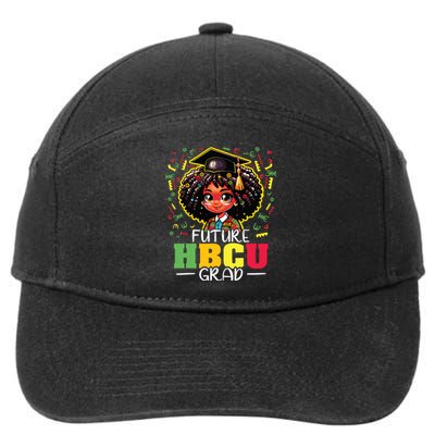 Future Hbcu Grad Black Girl Graduation Hbcu 7-Panel Snapback Hat