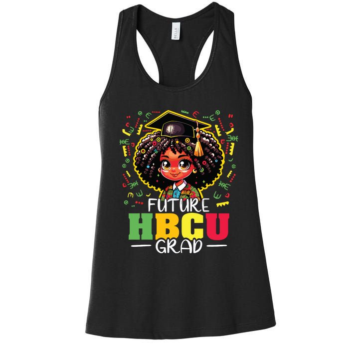 Future Hbcu Grad Black Girl Graduation Hbcu Women's Racerback Tank