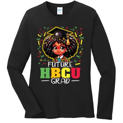 Future Hbcu Grad Black Girl Graduation Hbcu Ladies Long Sleeve Shirt