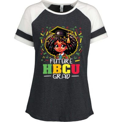 Future Hbcu Grad Black Girl Graduation Hbcu Enza Ladies Jersey Colorblock Tee