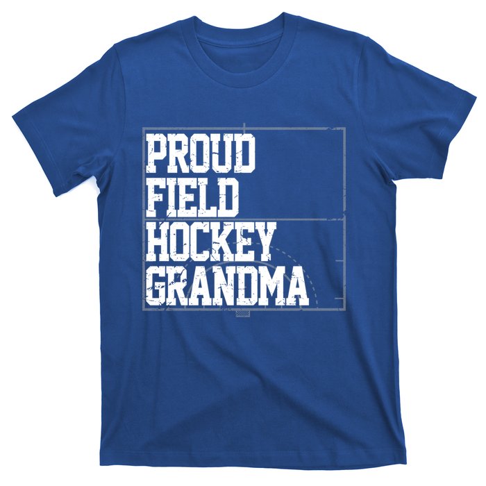 Field Hockey Grandma Cool Gift Vintage Design T-Shirt