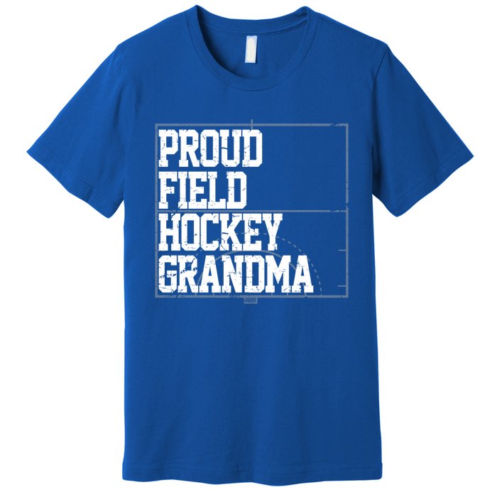 Field Hockey Grandma Cool Gift Vintage Design Premium T-Shirt