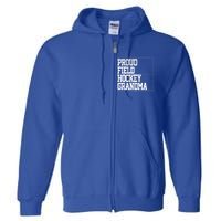 Field Hockey Grandma Cool Gift Vintage Design Full Zip Hoodie