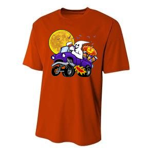 Funny Halloween Ghost Muscle Car Performance Sprint T-Shirt