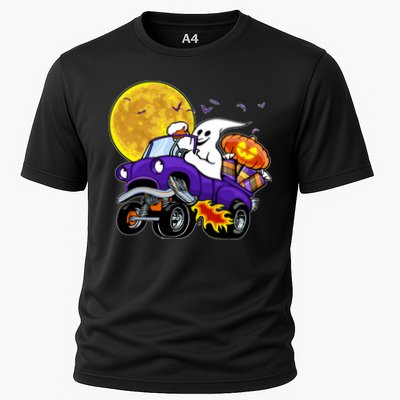 Funny Halloween Ghost Muscle Car Performance Shirt