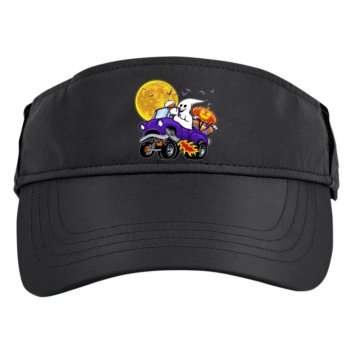 Funny Halloween Ghost Muscle Car Adult Drive Performance Visor