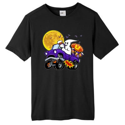 Funny Halloween Ghost Muscle Car Tall Fusion ChromaSoft Performance T-Shirt