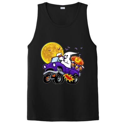 Funny Halloween Ghost Muscle Car PosiCharge Competitor Tank