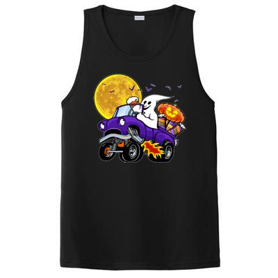 Funny Halloween Ghost Muscle Car PosiCharge Competitor Tank