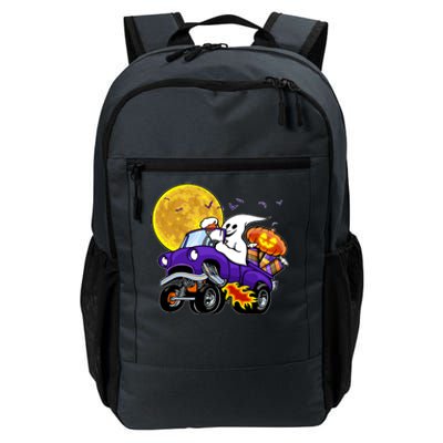 Funny Halloween Ghost Muscle Car Daily Commute Backpack