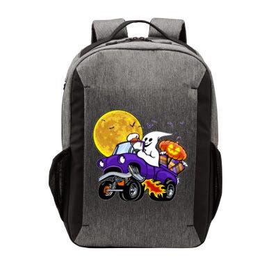 Funny Halloween Ghost Muscle Car Vector Backpack