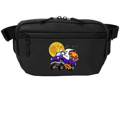 Funny Halloween Ghost Muscle Car Crossbody Pack