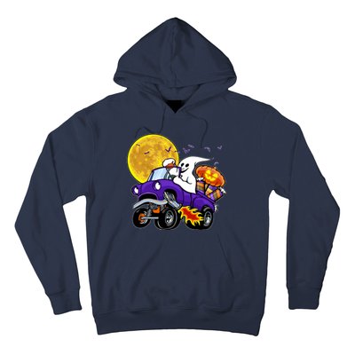 Funny Halloween Ghost Muscle Car Hoodie