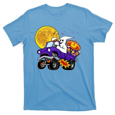 Funny Halloween Ghost Muscle Car T-Shirt