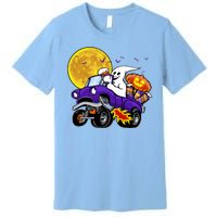 Funny Halloween Ghost Muscle Car Premium T-Shirt