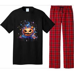 Funny Halloween Goblin Pumpkin Pajama Set