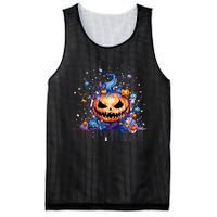 Funny Halloween Goblin Pumpkin Mesh Reversible Basketball Jersey Tank