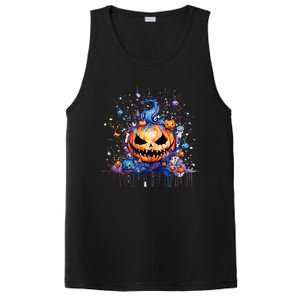 Funny Halloween Goblin Pumpkin PosiCharge Competitor Tank