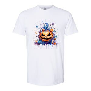 Funny Halloween Goblin Pumpkin Softstyle CVC T-Shirt