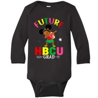 Future HBCU Grad Girl Graduation HBCU Future College Student Baby Long Sleeve Bodysuit