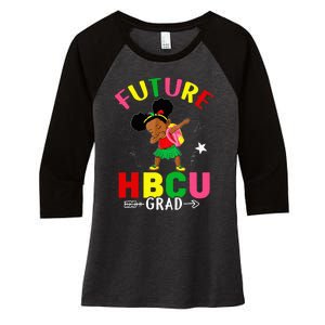 Future HBCU Grad Girl Graduation HBCU Future College Student Women's Tri-Blend 3/4-Sleeve Raglan Shirt